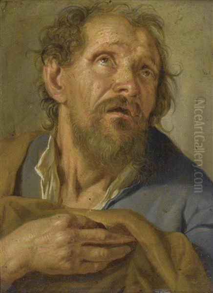 Portrait Of An Old Man Oil Painting by Jacob Van Toorenvliet