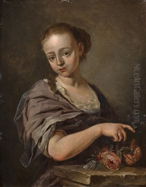 Allegory Of Smell Oil Painting by Jacob Van Toorenvliet