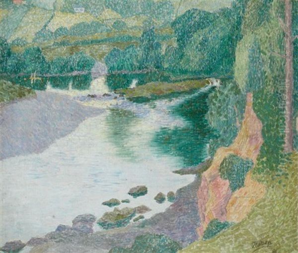 Summer In English Landscape Oil Painting by Jan Toorop