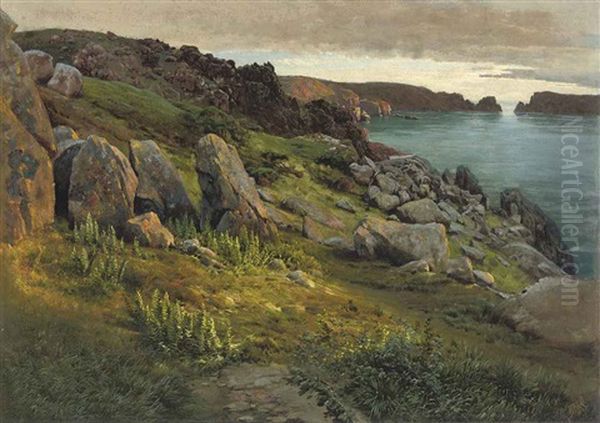 Gouliet Channel, Sark Oil Painting by William A. Toplis