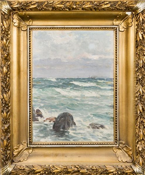 Storm Oil Painting by Woldemar Toppelius