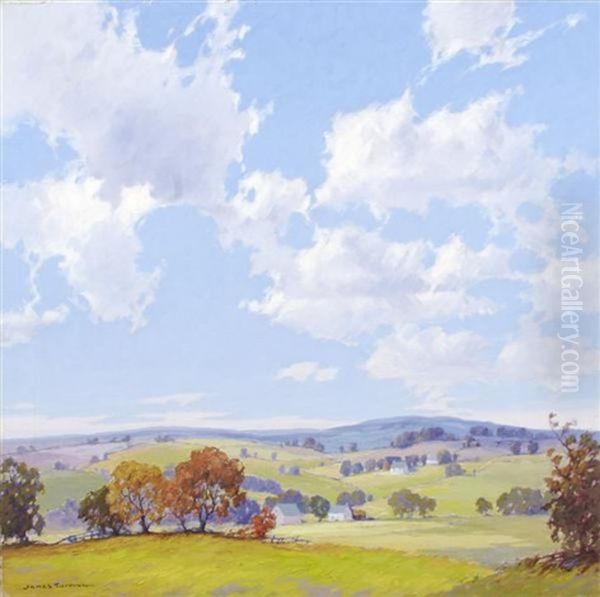 Rolling Meadows Oil Painting by James Topping