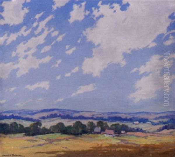 Clouds Over Illinois Oil Painting by James Topping