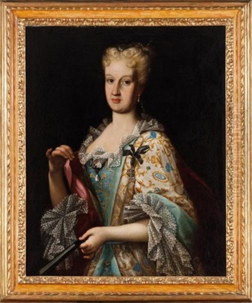 Portrait De La Marquise Ippolita Grassi Bentivoglio Oil Painting by Stefano Torelli