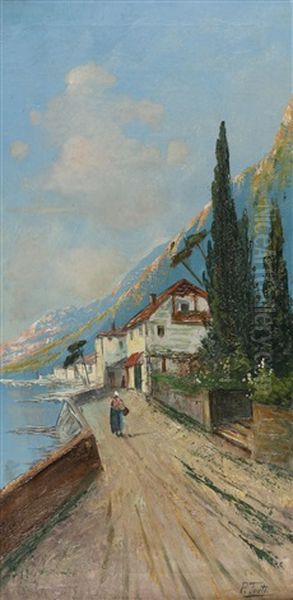 Sudliche Uferstrase Oil Painting by Pietro Toretti