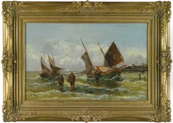 Heimkehrende Fischer Oil Painting by Pietro Toretti