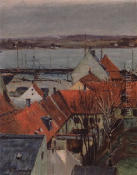 Nykoping Oil Painting by Thorvald Torgersen