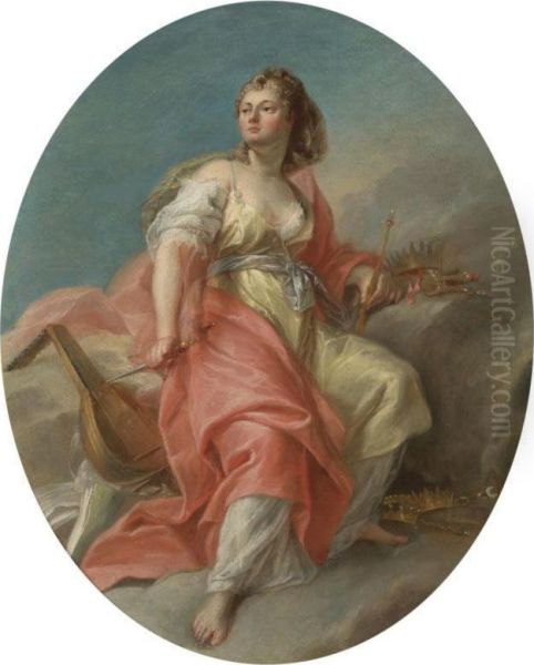 Melpomene Oil Painting by Nicolas-Guy Brenet