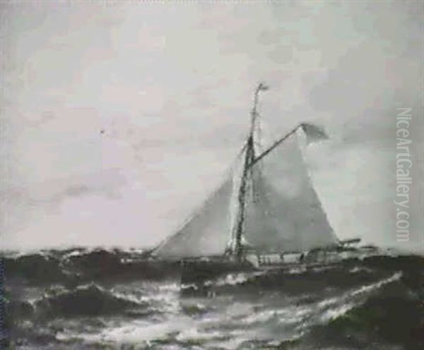 Segeljakt Oil Painting by Isidor Tornstrom