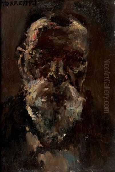 Autoportrait Oil Painting by Stanislas Torrents Y De Amat