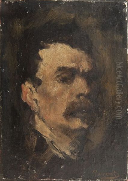 Autoportrait Oil Painting by Stanislas Torrents Y De Amat