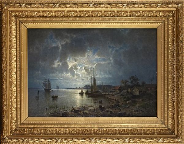 Skargardslandskap I Mansken Oil Painting by Harald (Sten H.) Torsslow