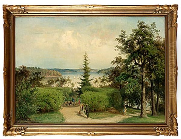 Sommarflanorer Oil Painting by Harald (Sten H.) Torsslow