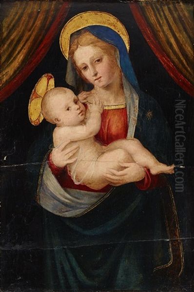 The Virgin And Child Oil Painting by Michele Tosini