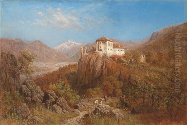 Blick Auf Bozen Oil Painting by Alois Tott