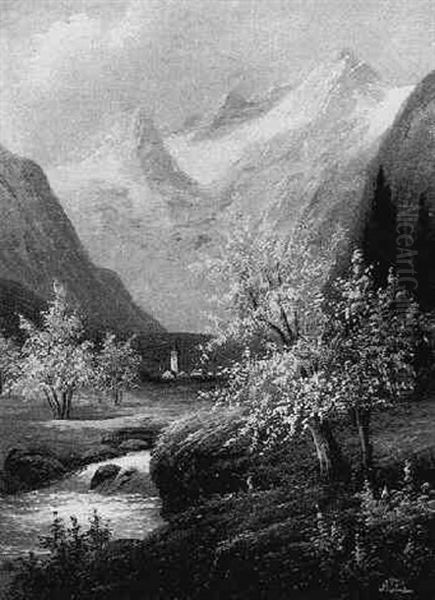 Motiv Aus Dem Otztal Oil Painting by Alois Tott