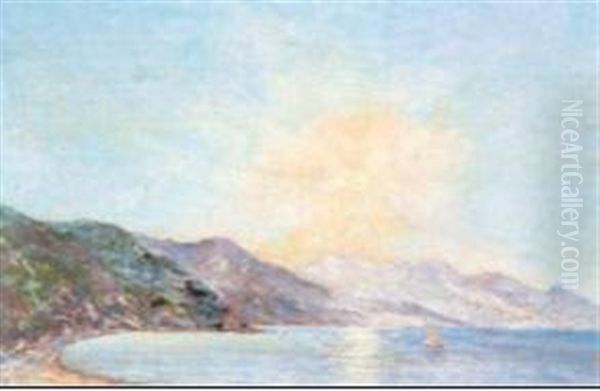 Aix Les Bains Au Matin Oil Painting by Simon Alexandre Toudouze