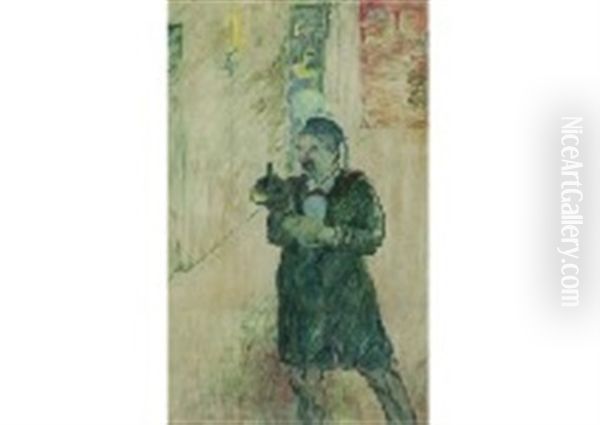 Le Regisseur Dans Les Coulisses Oil Painting by Henri De Toulouse-Lautrec