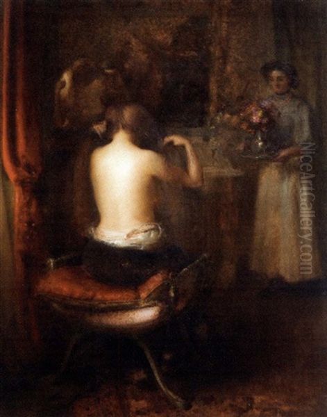 La Toilette Oil Painting by Etienne Tournes