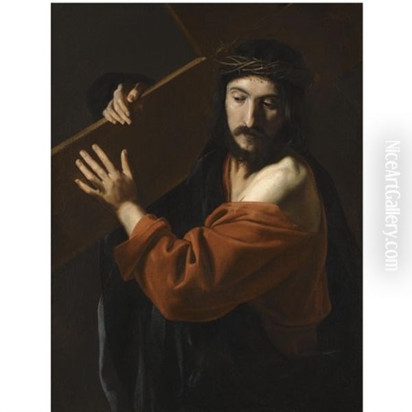 Christ Carrying The Cross Oil Painting by Nicolas Tournier