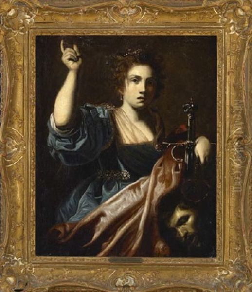 Judith With The Head Of Holofernes Oil Painting by Nicolas Tournier