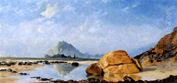 Low Tide Oil Painting by Henry Edward Spernon Tozer