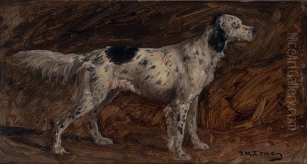 English Setter Oil Painting by John Martin Tracy