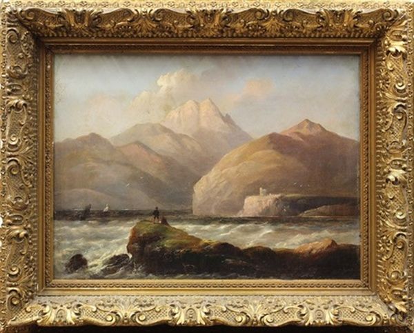 Loch Oil Painting by Edward Train