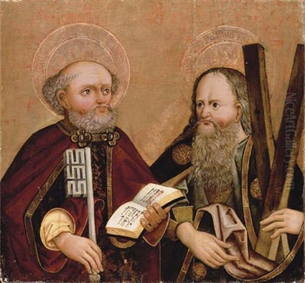 Saint Peter And Saint Andrew Oil Painting by Hans Traut the Younger