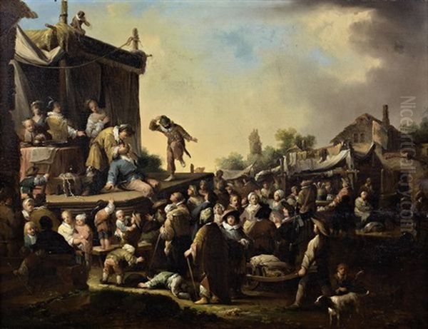 Le Charlatan Oil Painting by Johann Georg (Georges) Trautmann