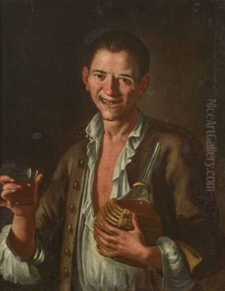 Jeune Homme A La Cruche Oil Painting by Gaspare Traversi