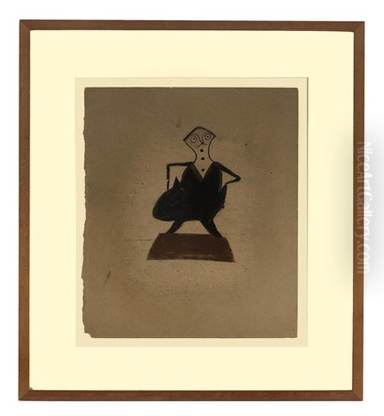 Man On Stand by Bill Traylor