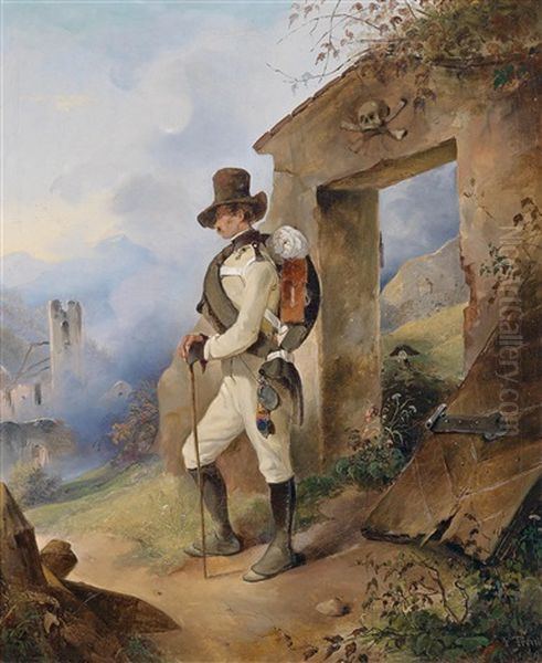 Infantrist Oil Painting by Johann Friedrich Treml