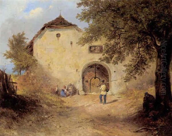 Der Wachsoldat Oil Painting by Johann Friedrich Treml