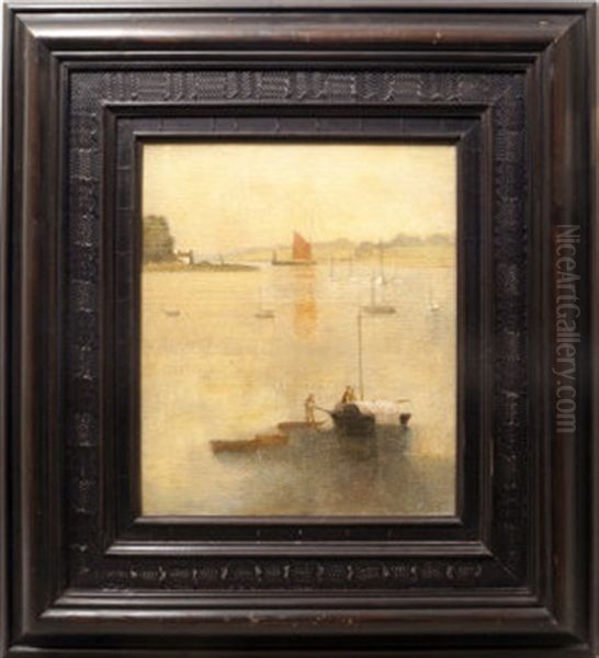 Near The Mouth Of The Thames Oil Painting by Marianne Lucy Le Poer Trench