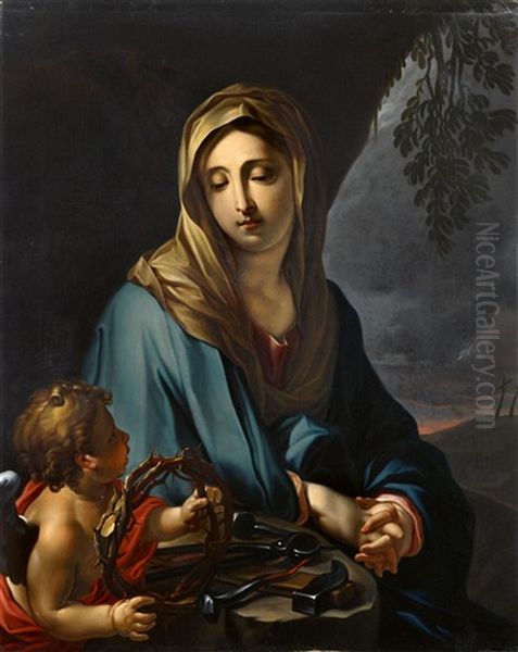 Madonna Mit Den Arma Christi Oil Painting by Francesco Trevisani