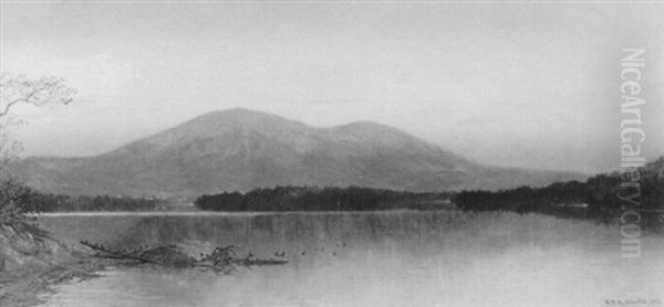 Mount Kathedine, Moosehead Lake, Maine Oil Painting by Samuel P.R. Triscott