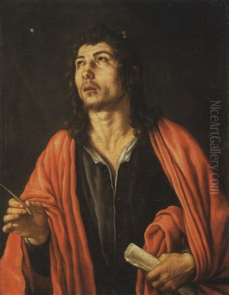 Saint Jean L'evangeliste Oil Painting by Luis Tristan De Escamilla