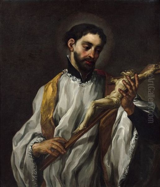 Saint Louis De Gonzague by Girolamo Troppa