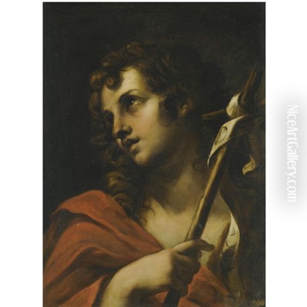 Saint John The Baptist Oil Painting by Girolamo Troppa