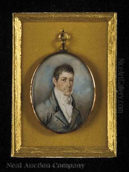 Portrait Miniature Of Jacob Cummings Oil Painting by Benjamin Trott