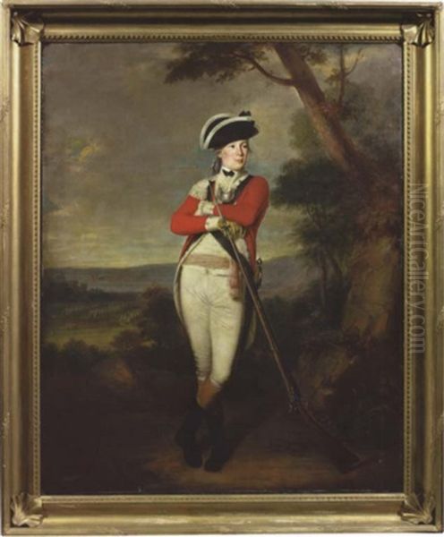 Portrait Of Captain John Alston Oil Painting by John Trotter