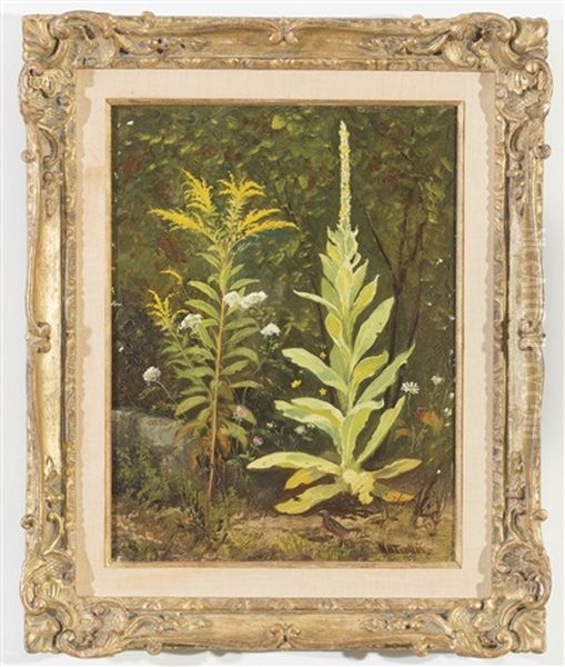 Wildflowers Oil Painting by Newbold Hough Trotter