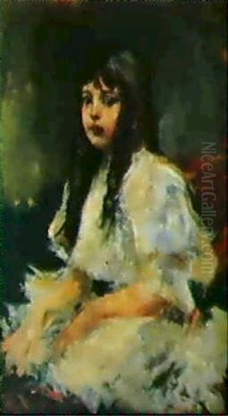 Ritratto Di Fanciulla Oil Painting by Prince Paolo Troubetzkoy