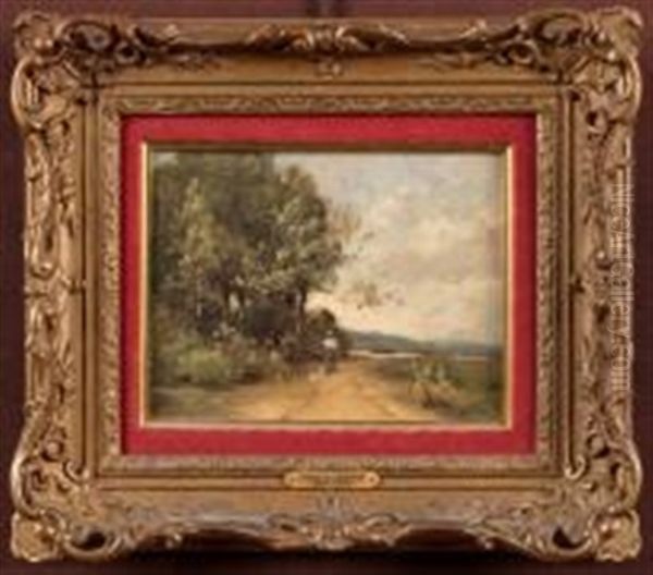 Paysage Oil Painting by Paul Desire Trouillebert