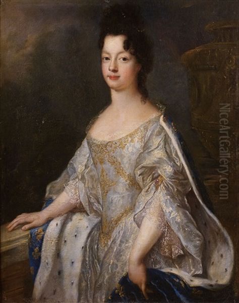 Portrait D'elisabeth-charlotte D'orleans, Duchesse De Lorraine Oil Painting by Francois de Troy