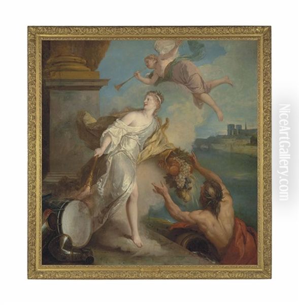 Allegory Of Peace And Abundance Oil Painting by Francois de Troy