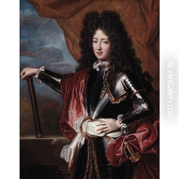 Portrait Of Louis De Bourbon, Comte De Vermandois Oil Painting by Francois de Troy