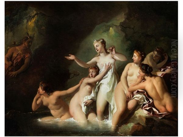 Diana Und Actaeon Oil Painting by Jean Francois de Troy