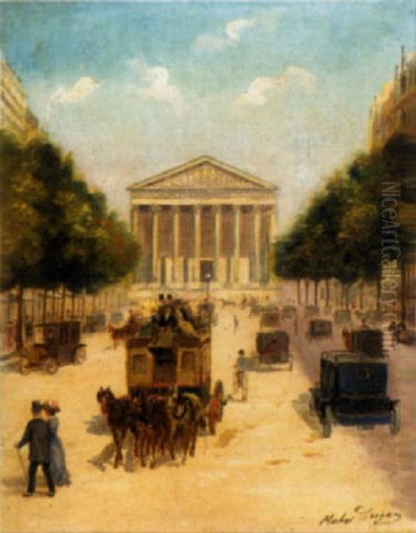 Rue De La Paix Oil Painting by Michel Troyen